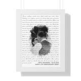 Music Lyrics Song -- Black Framed 12”x16” -- Tim & Saundra