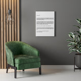 Lyrics -- 112-6192615-6368267 ver 1 -- Canvas 18x24 -- Printify