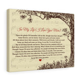 Lyrics Song -- Canvas 12"X16" -- In My Life (I Love You More) -The Beatles