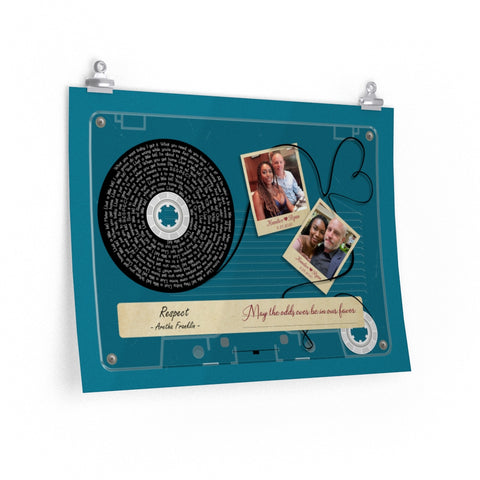 Cassettes-Tape Prints -- Poster 18"x24" -- Kandice and Ryan