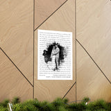 Printify Matte 11x14 Poster - Tyler & Cheyenne 1/29/22 - Happy 1 Year Wedding Anniversary