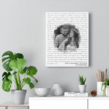 Lyrics Song -- Canvas 11"X14" -- Andy & Savannah