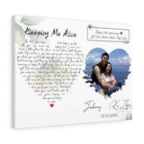 Lyrics Song -- Canvas 18"X24" -- Johnny & Ka Zoua