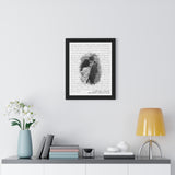 Lyrics -- Jim and Irma 10.10.2021 -- Black framed 16"x20" -- printify
