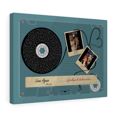 Cassettes-Tape Prints -- Canvas 12"X16" -- G & E