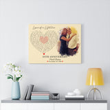 Music Lyrics Song -- Canvas 18"X24" -- Paul & Barbara