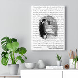 Lyrics -- Cody & Danielle 03.18.2022 -- Canvas 12x16 -- Printify