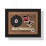 Cassettes-Tape Prints -- Black framed 11"x14" -- William and Allisen