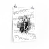 Lyrics -- Amy & Brittany -- 16x20 -- Printify