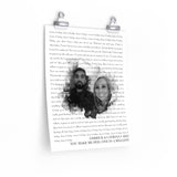 Lyrics -- Gerrick & Catrina 2022 -- 11x14 -- Printify