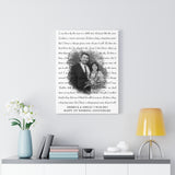 Lyrics -- Derrick & Ashley 06.26.2021 -- Canvas 18x24 -- Printify