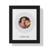 Song Record -- Black framed poster/ 11"x14" -- Tanner & Courtlynn