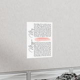 Printify Premium Matte 11x14 Poster - Maggie May - Font Title 1 - Font Lyrics 3