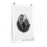 Lyrics -- James and Jennifer 12/06/2008 -- 20x30 -- Printify