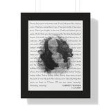 Lyrics Song -- Black framed poster/ 11"x14" -- Garrett Manser 11/13/2020