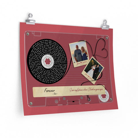 Cassettes-Tape Prints -- Poster/ 16''x20'' -- Jason & Andrea