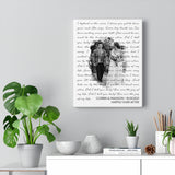 Lyrics -- Corbin & Madison 10/09/2021 -- Canvas 11x14 -- Printify