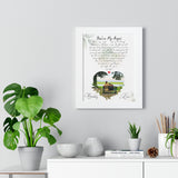 Lyrics -- Bobby & Keri October 7th, 2000 -- White frame 11x14 -- Printify