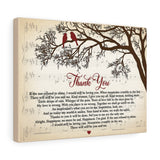 Thank You Lyrics -- Canvas 12"X16" -- 25 -- printify