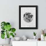 Lyrics -- Mike and Nicky 04.17.1993 -- Black framed 12x16 -- Printify