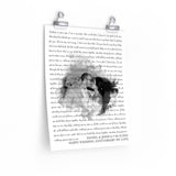 Lyrics Song -- poster/ 11''x14'' -- Daniel&Jessica 08/16/2020
