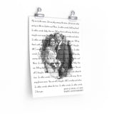 Lyrics -- Jenn & Nick 4.7.2021 -- 11x14 -- Printify