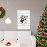 Lyrics -- Andrew and Bella 05 - 08 - 2021 -- 20x30 -- Printify