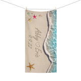 Couple Beach Towel -- 30" × 60" -- Abby & Eric 9/9/22