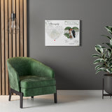 Lyrics -- Nick & Toni 08.18.18 -- Canvas 24x18 -- Printify