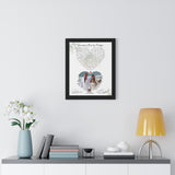 Lyrics Song -- Black Framed Poster 16"x20" -- Crystal and Arturo