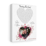 Lyrics -- Ann-Marie & Colin -- Canvas 8x10 -- Printify