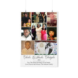 Printify 8 Photos - Charles, LaShondea, Christopher 2022 - Poster 24x36 Matte
