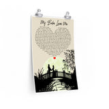 Lyrics Song -- poster/ 12''x18'' -- My Babe Loves Me (Martina McBride )