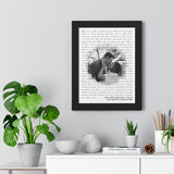 Lyrics Song -- Black Framed poster/ 12”x16” -- MR&MRS NELSON