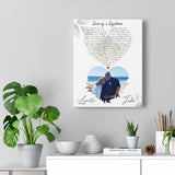 Lyrics -- John & Lynette  11.02.91 -- Canvas 11x14 -- Printify