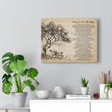 Pray on the Little Days -- Style 3 -- Canvas 11x14 -- Printify