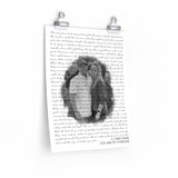Lyrics Song -- poster/ 11''x14'' -- Cj and Dana