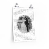 Lyrics Song -- poster/ 11''x14'' -- Matthew & Angela Blewitt