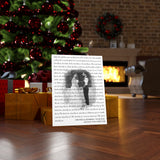 Lyrics -- Amanda & Robbie 05.08.2021 -- Canvas 18x24 -- Printify