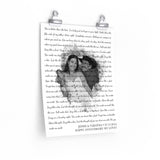 Lyrics Song -- poster/ 11''x14'' -- Jessie & Tabatha 07.13.2014