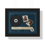 Cassette -- Dawn & Jason 12-16-2006 -- Black framed 11x14 -- printify