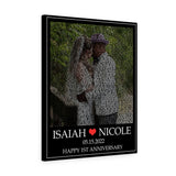 Lyrics -- Isaiah & Nicole 05.15.2022 -- Canvas 24x30 -- Printify