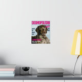 Printify Poster Matte 9x11 - Style 9 Lady - Magazine Dog