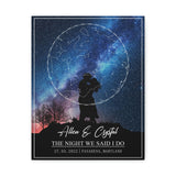 Printify Canvas Gallery Wraps 11x14 - Allen & Crystal 27.03.2022 - The Night We Said I Do