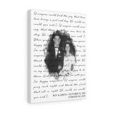Lyrics -- Roy & Greta October 13, 1961 -- Canvas 12x16 -- Printify