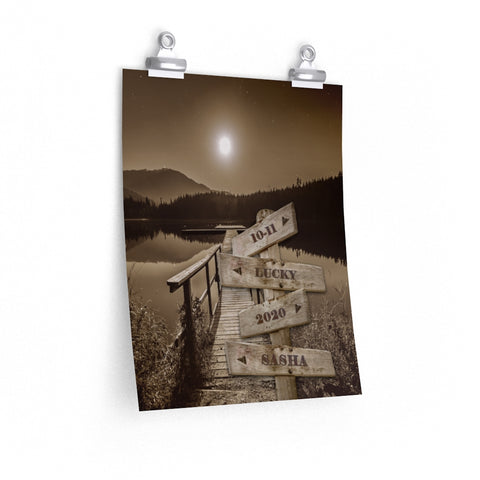 Street sign -- 10/11 Lucky 2020 Sasha -- 11x14 -- Printify