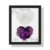 Lyrics Song -- Black framed poster/ 16"x20" -- KARI & Derrick