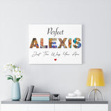 Word Photo Collages -- Canvas 18"X24" -- ALEXIS