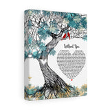 Music Song Lyrics -- Canvas 8"x10" -- Without You