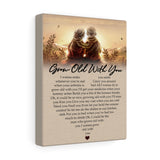 Grow Old With You Lyrics -- Canvas 8"x10" -- 2